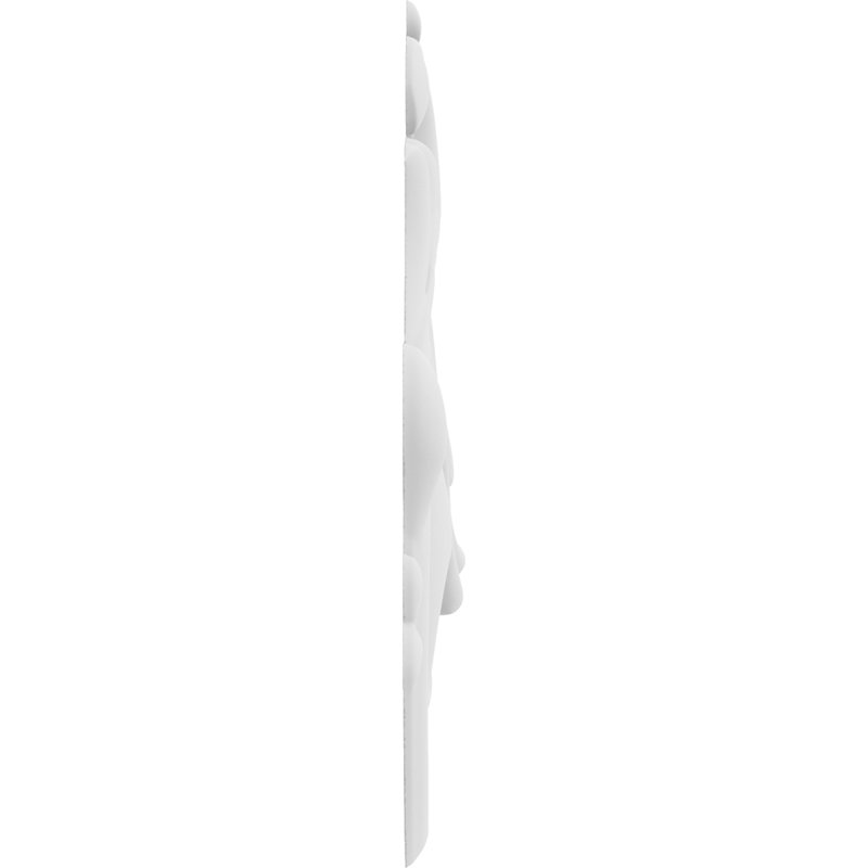 Applique Fayette Rosette, H 9 po x l 6,75 po x P 0,63 po, Gauche