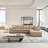 124" Wide Leather Match Sofa & Chaise-112014222-32041407