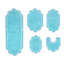 Tapis pour salle de bain 100% coton Allure - lavable à la machine, séchage rapide, absorbant - ensemble de 5 pièces-67138594