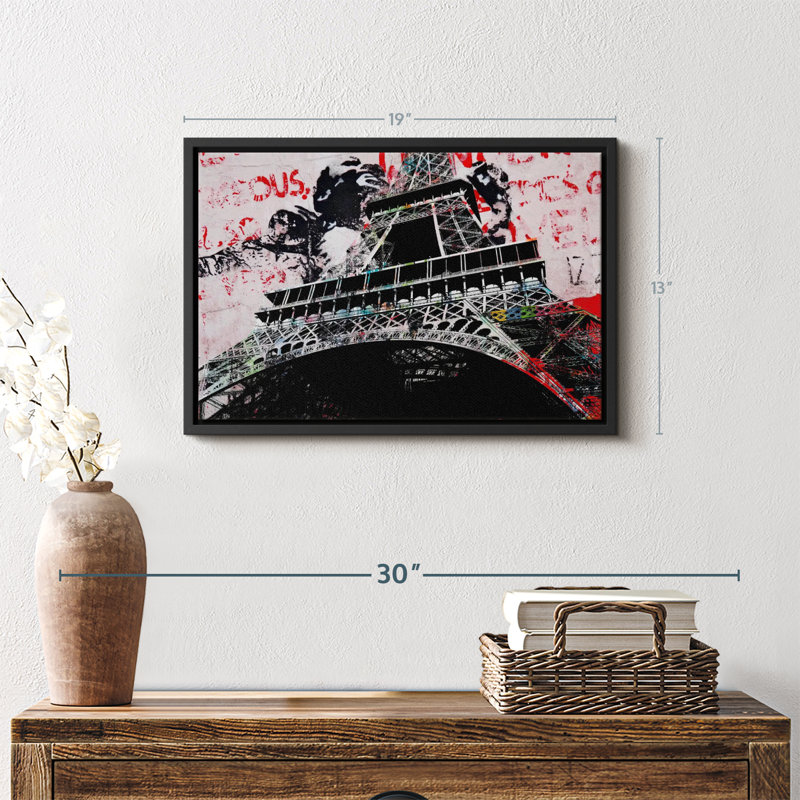 Impression sur toile, Tour Eiffel III, H 13 po x l 19 po