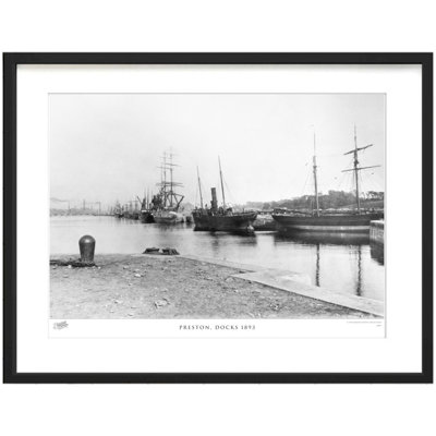 Preston, Docks 1893 - Single Picture Frame Print