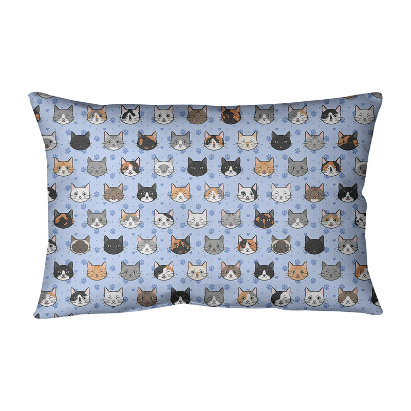 Coussin lombaire pour chat Katelyn Elizabeth, Pas de bourre, Bleu, H 21,5 po x l 31 po