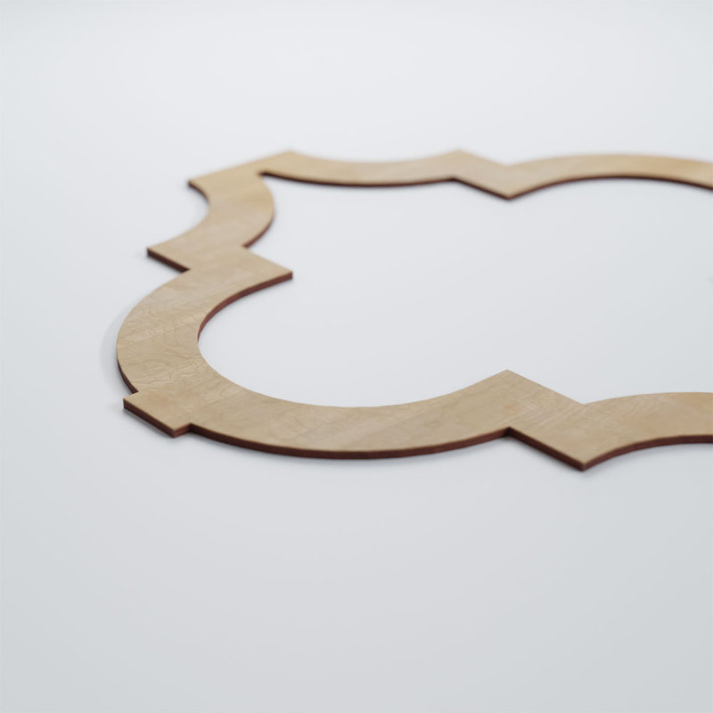 Panneaux muraux en bois Marrakech, Bouleau, H 23 3/8 po x l 23 3/8 po x P 1/4 po