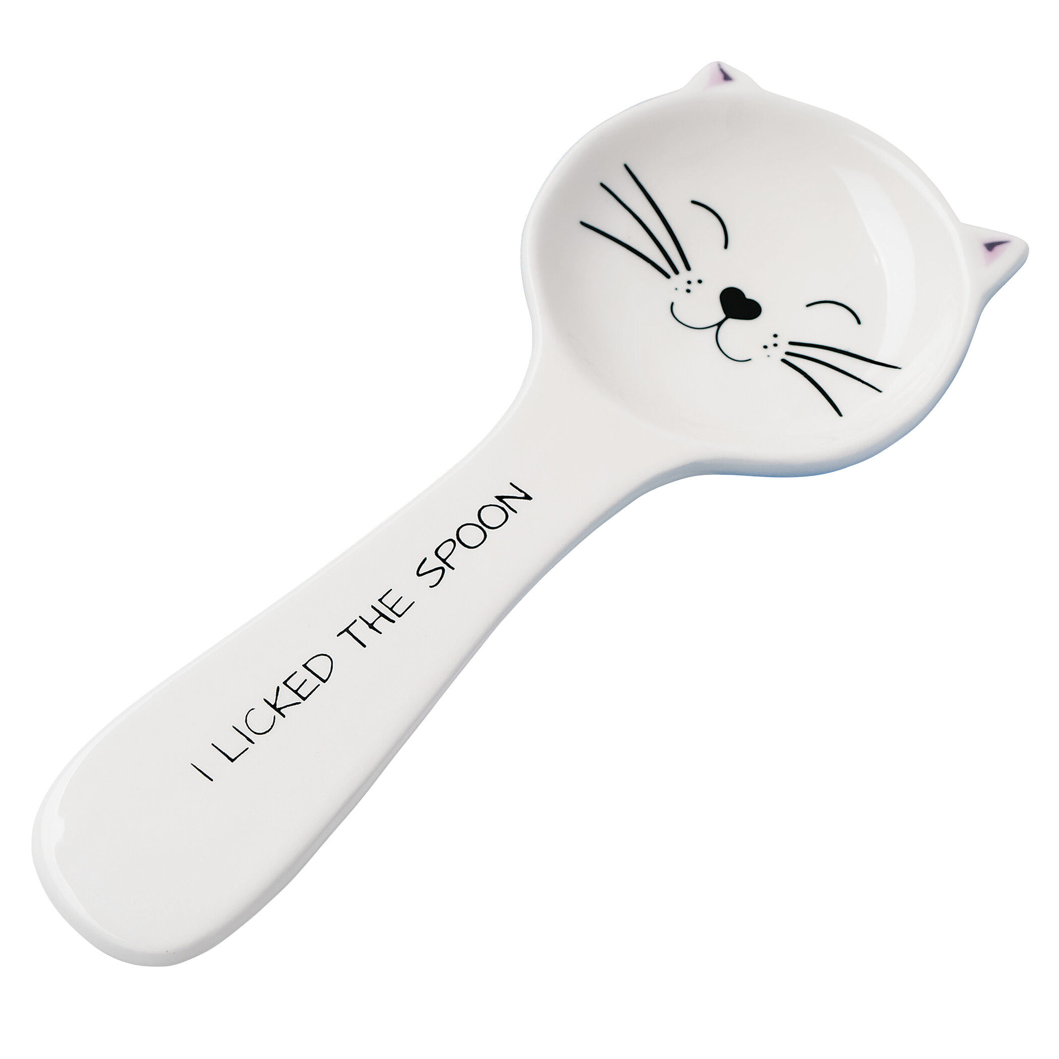 Black cat spoon clearance rest