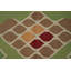 Tapis vert lime kilim 8 x 13 avec motifs tribaux dynamiques