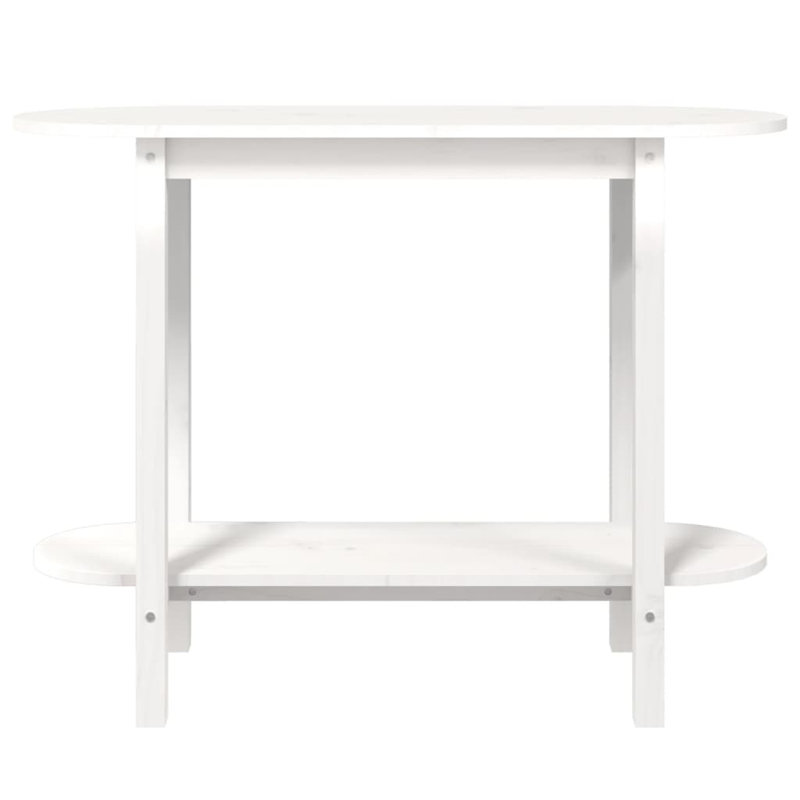 Horvitz 110cm Solid Wood Console Table, White