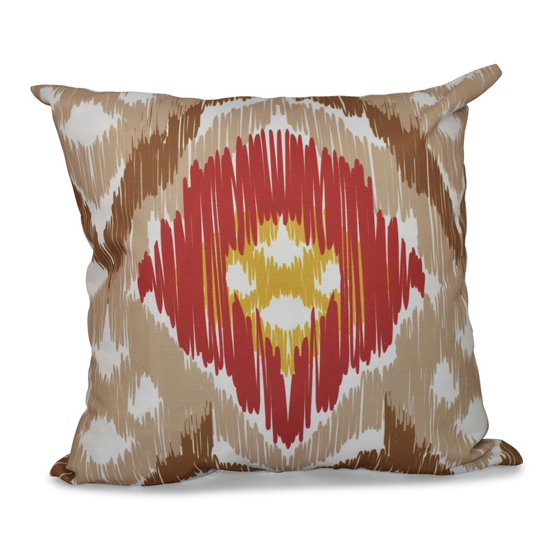 Coussin Happy Hippy, H 16 po x l 16 po, Taupe