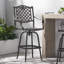 Tabouret de bar en aluminium pour l'extérieur