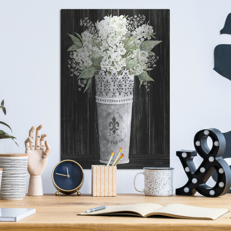 «Punched Tin Floral I» par Cindy Jacobs, H 16 po x l 12 po