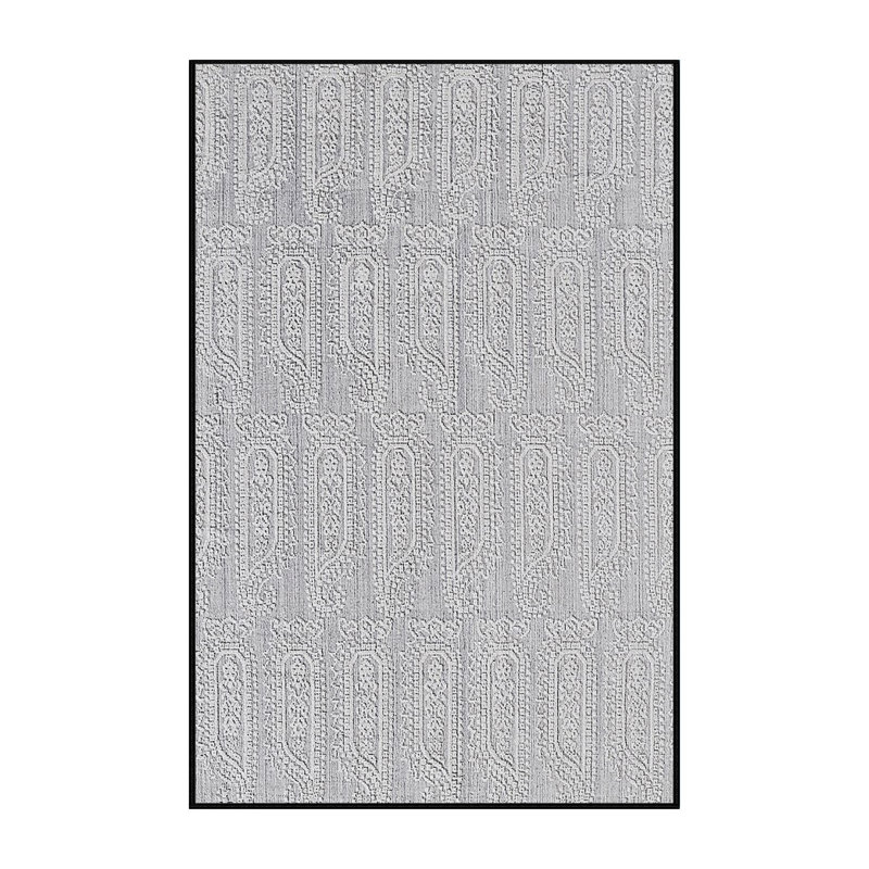 Geometric Indoor Rug, Rectangle 2' x 4'