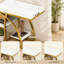 Table d'appoint, console avec tablettes