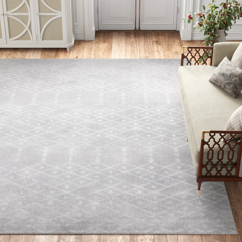Tapis gris clair Karg, Rectangle 7 pi x 10 pi