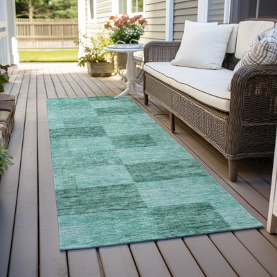 Tapis intérieur / extérieur bleu Elise 