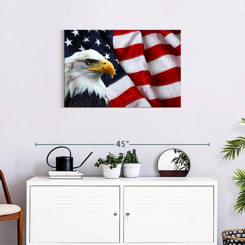 American National Bald Eagle, 20" H x 30" W