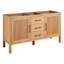 60" Ayanna Double Bathroom Vanity Set with Rectangular Undermount Sinks-77153664-99346233