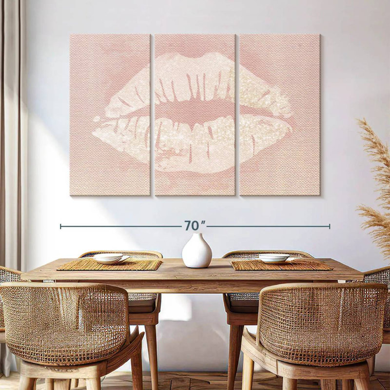 Shuttleworth Glitter Lips, 42" H x 65" W