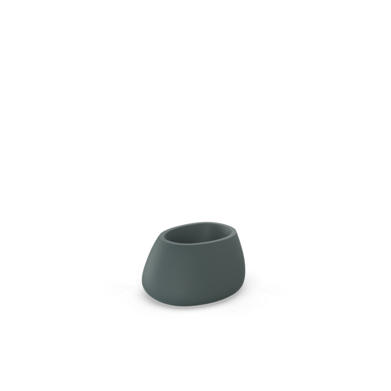 Stone Planter, 15.75" H x 31.5" W x 25.5" D, Green