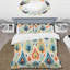 Ensemble de housse de couette bleu et orange Ikat Mosaic Fusion-152819575
