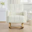 Chaise berçante d'appoint rembourrée avec coussin