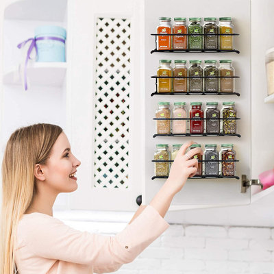 Wall Mounted Spice Racks Set Of 4