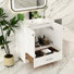 Rustic 30 Inch Bathroom Vanity With Resin Top And Sink,no Faucet