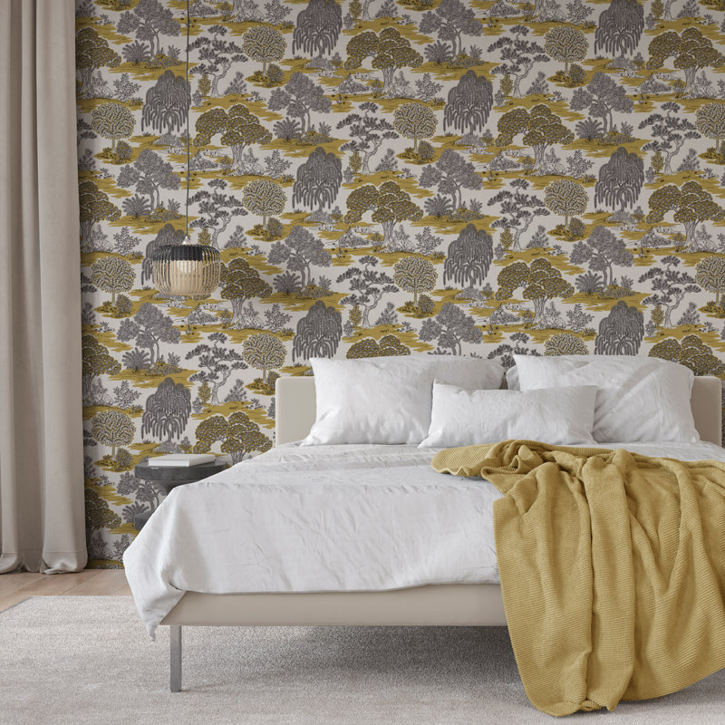 Cochrane 10.5m x 52cm Smooth Non-Pasted Wallpaper Roll, Orange