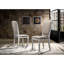 5 salles à manger - bois patiné, style envoûtant, table ronde et 4 chaises, bois d'hévéa massif, coussins de siège, pièce de bois 5, table, fabrication en bois d'hévéa rembourré, gracieux