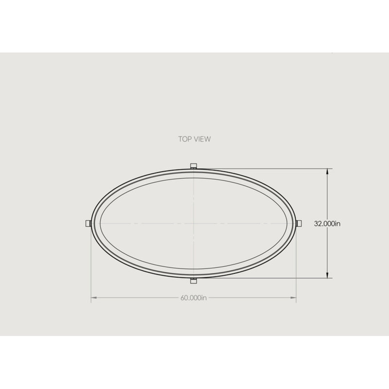 Aux 63" Arc Coffee Table, White Oak