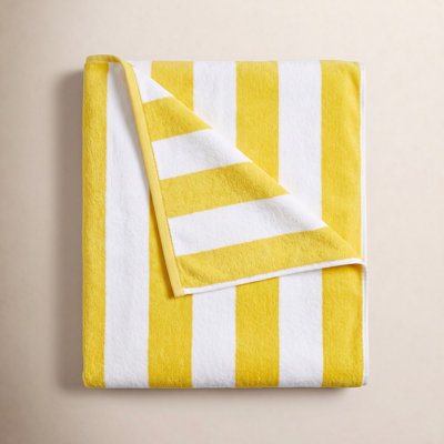 Mendel Striped Cotton Beach Towel