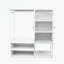 Armoire avec 2 portes, tablettes de rangement et tringle