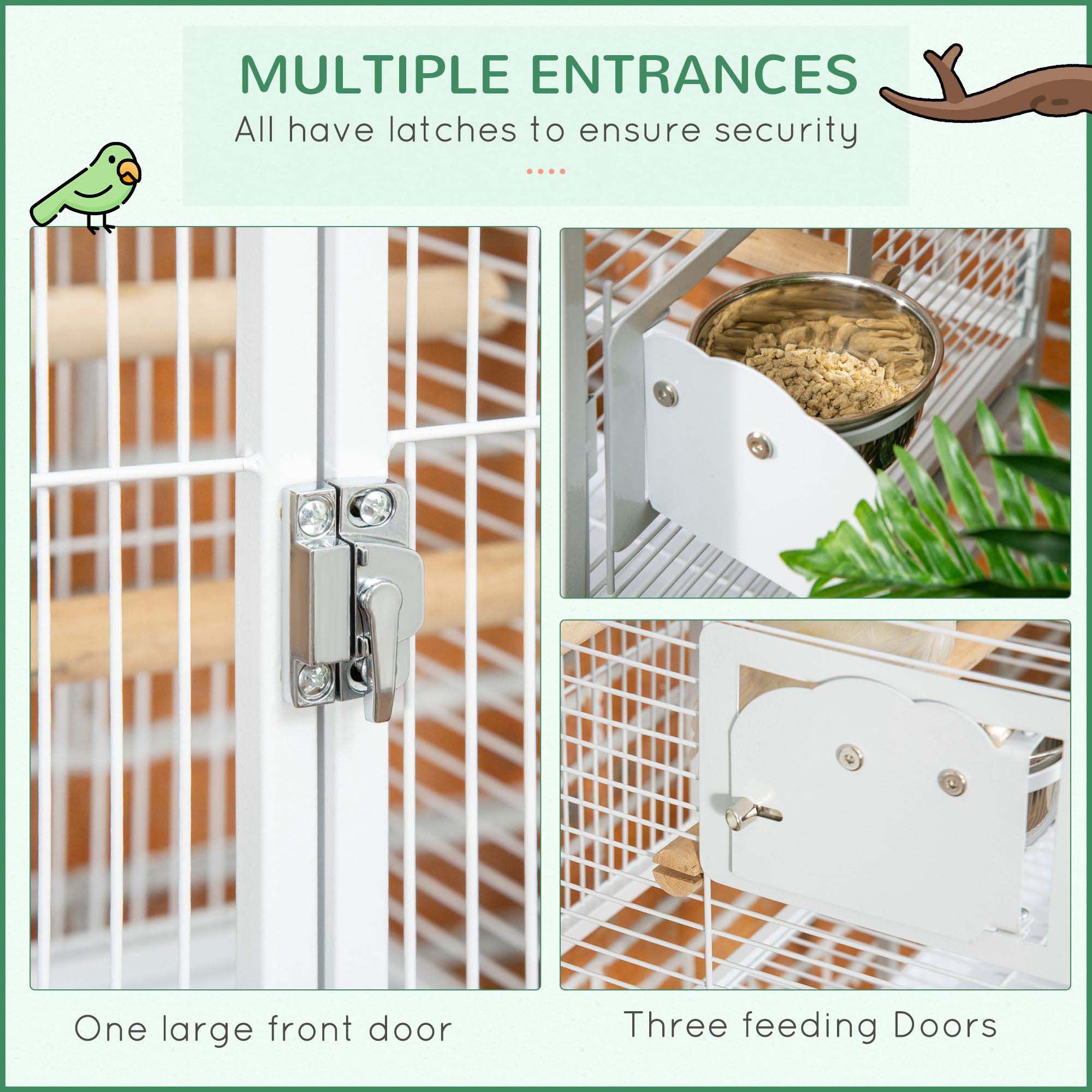 Photo inspiration: Picture Idea: Tucker Murphy Pet Versatile Large Parrot Cage With Multiple