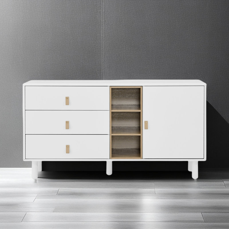 Mardee 55.12'' Wide Credenza, White