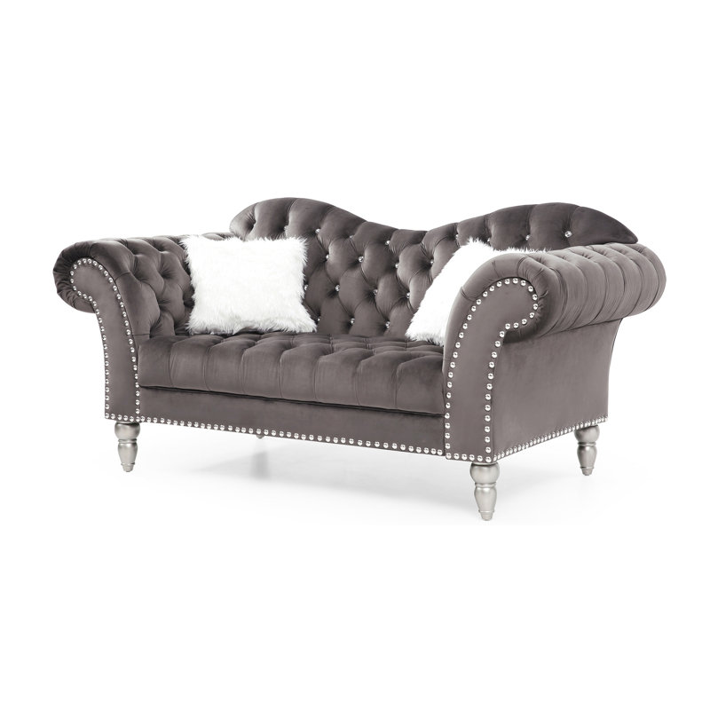 Causeuse Cozy, Gris foncé