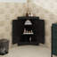 Triangle Bathroom Floor Storage Cabinet With 3 Adjustable Storage Shelves-113930263