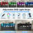 6 Drawers Dresser With 7 Storage Cubbies, LED Chest Of Drawers With Power Outlet-1232146212