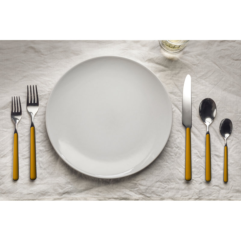 Place Set 5 Pcs Fantasia Mustard, Mustard