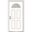 Porte d'entrée pré-suspendue en fibre de verre 1/4 panneau 4 panneaux Grace Grace-568881663-631012595-631012589