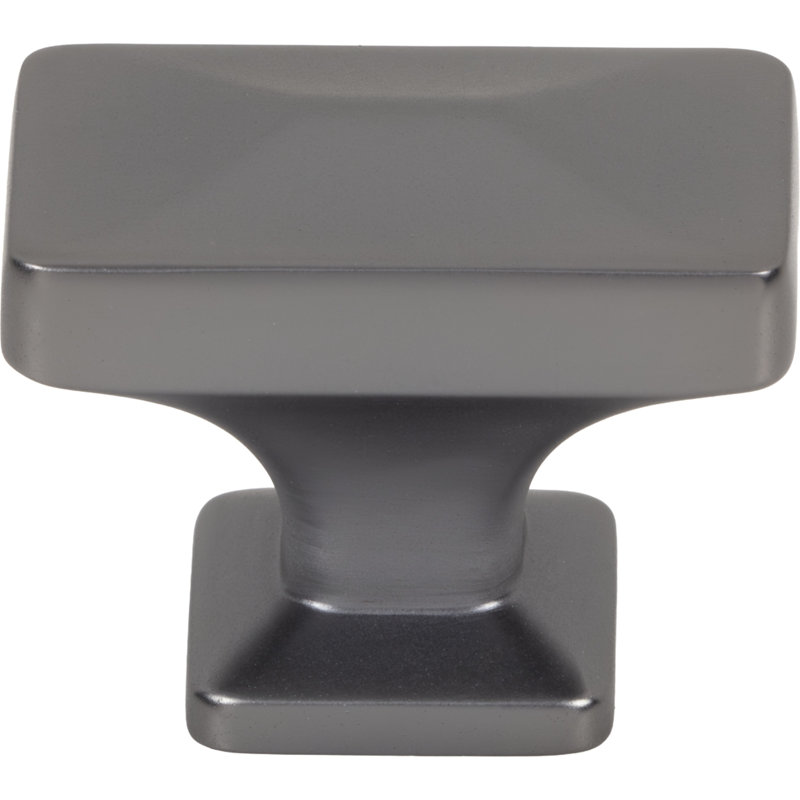 Califon 1 1/4" Length Rectangle Knob, Ash Gray