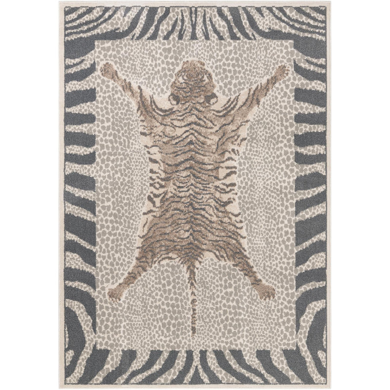  Tigres Wildlife Rug, Rectangle 5'1" x 7'1"