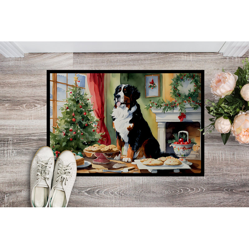 Junya Non-Slip Christmas Doormat, 24" W x 36" L