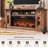 Diamandi Wood TV Stand with Fireplace-1524989816
