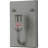 Fizz Deco Nickel Flush Mounted Sconce
