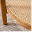 Table d'appoint moderne et simple en bois massif à double couche circulaire en bois massif de rotin pour table basse, idéale pour le salon, la salle à manger et la chambre à coucher-120938817