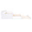 Lit de jour simple en bois TG, blanc, 2 gigognes, 3 rangements-1314561058