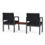 Structure tandem 2 places avec table centrale en acier Lenox-858559725-858559249-923505928