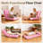 Adjustable Floor Chair, Folding Lazy Sofa Chair With 0–90° Backrest, Coral Velvet Gaming Floor Seat With Pillow, 200 Lbs Capacity, Compact Floor Chair For Reading, Gaming & Meditation-954115030-954996953