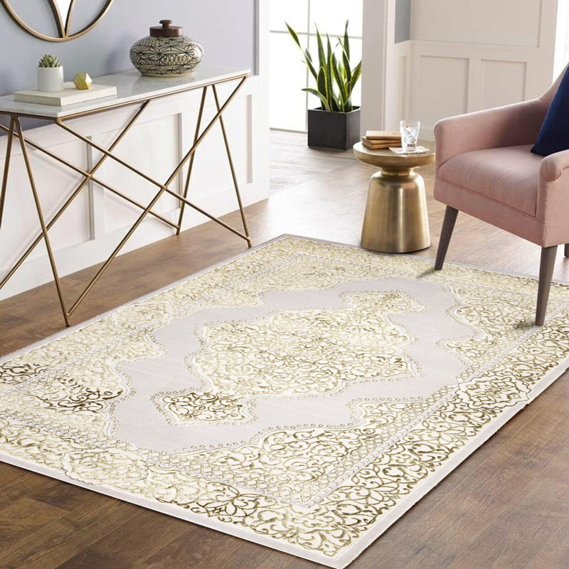 Bellamae Floral Area Rug, Rectangle 80 x 150cm
