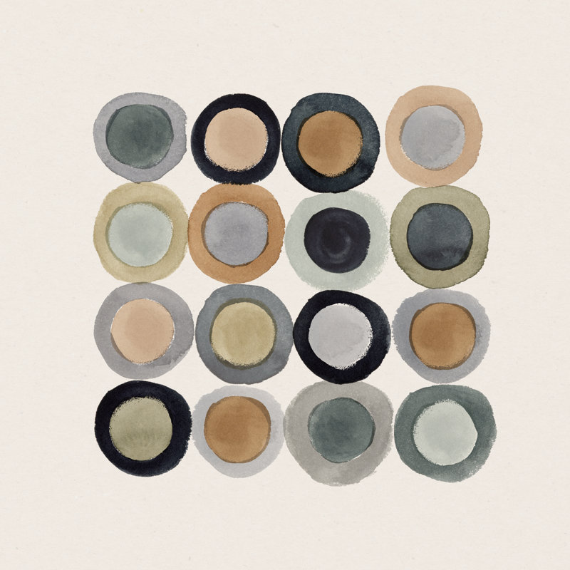 Coin Collection II by Victoria Barnes - Wrapped Canvas Print, 30cm H x 30cm W