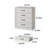 Iasia 4-Drawer Dresser with Charging Station -751224809