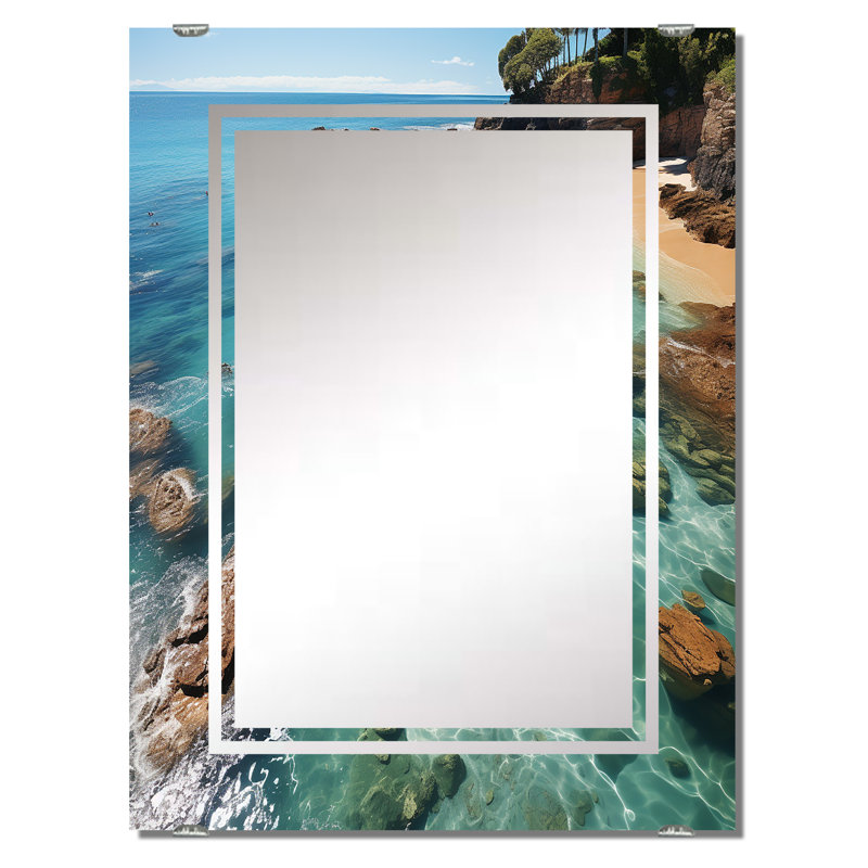 Miroir mural décoratif Overcash - MIR139357, 32 po x 24 po